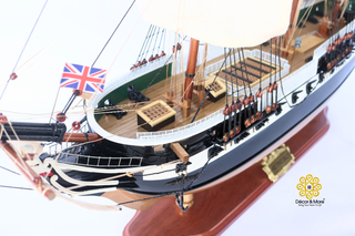 HMS TRINCOMALEE Model Ship 80cm - Handcrafted Wooden Historic Sailing Ship Display