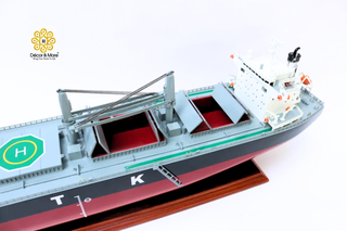 HTK Galaxy Bulk Carrier Ship Model 80cm - Personalized Handcrafted Wooden Cargo Vessel