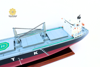HTK Galaxy Bulk Carrier Ship Model 80cm - Personalized Handcrafted Wooden Cargo Vessel