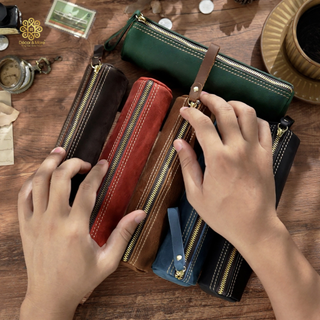 Premium Handmade Leather Pen Case – HB01
