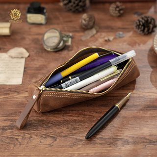 Premium Handmade Leather Pen Case – HB01