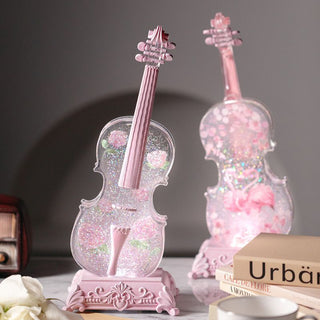 Violin Music Box with Bluetooth Speaker Connection