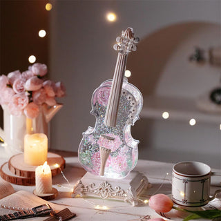 Violin Music Box with Bluetooth Speaker Connection