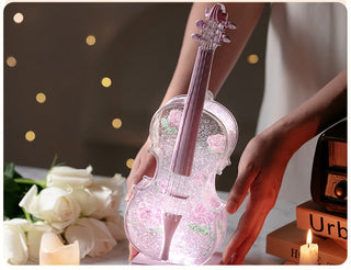 Violin Music Box with Bluetooth Speaker Connection
