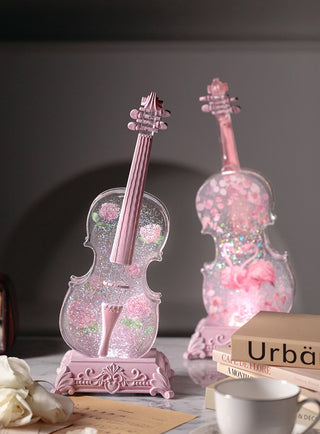 Violin Music Box with Bluetooth Speaker Connection