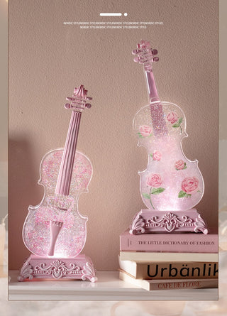 Violin Music Box with Bluetooth Speaker Connection