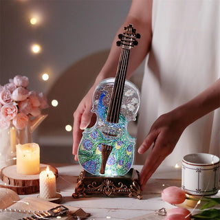 Violin Music Box with Bluetooth Speaker Connection