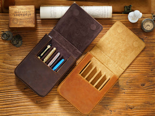 Premium Handmade Leather Pen Case – HB04