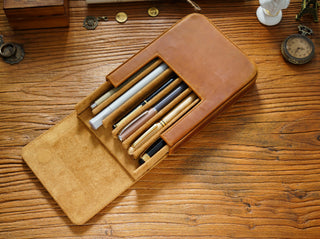 Premium Handmade Leather Pen Case – HB04