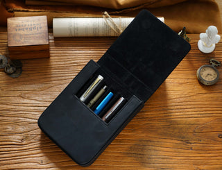 Premium Handmade Leather Pen Case – HB04