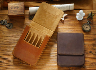 Premium Handmade Leather Pen Case – HB04