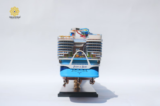 Icon of the Seas Wooden Ship Model 92cm - Handcrafted Luxury Cruise Ship Replica