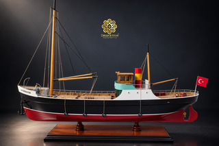 La Toison D'or Fictional Ship Model 58cm - Handcrafted Wooden Comic-Inspired Display