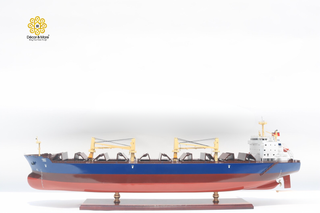 Large Jera Bangkok Wooden Cargo Ship Model 102cm – Personalized Handcrafted Nautical Display