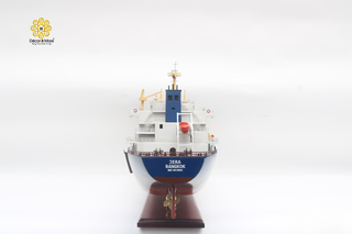 Large Jera Bangkok Wooden Cargo Ship Model 102cm – Personalized Handcrafted Nautical Display