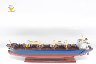 Large Jera Bangkok Wooden Cargo Ship Model 102cm – Personalized Handcrafted Nautical Display