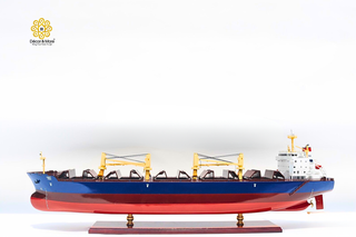 Large Jera Bangkok Wooden Cargo Ship Model 102cm – Personalized Handcrafted Nautical Display