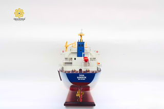 Large Jera Bangkok Wooden Cargo Ship Model 102cm – Personalized Handcrafted Nautical Display