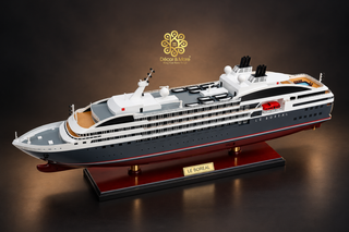 Le Boreal Ship Model 71cm - Handcrafted Wooden Cruise Ship Display