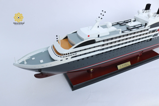 Le Boreal Ship Model 71cm - Handcrafted Wooden Cruise Ship Display
