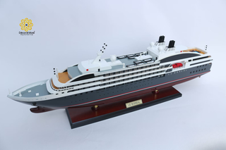 Le Boreal Ship Model 71cm - Handcrafted Wooden Cruise Ship Display