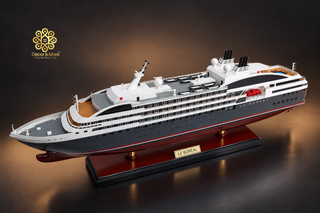 Le Boreal Ship Model 71cm - Handcrafted Wooden Cruise Ship Display