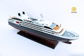 Le Boreal Ship Model 71cm - Handcrafted Wooden Cruise Ship Display