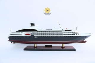 Le Boreal Ship Model 71cm - Handcrafted Wooden Cruise Ship Display