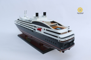 Le Boreal Ship Model 71cm - Handcrafted Wooden Cruise Ship Display