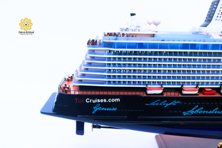 MEIN SCHIFF 5 Model Ship 101cm - Handcrafted Wooden Cruise Ship Display
