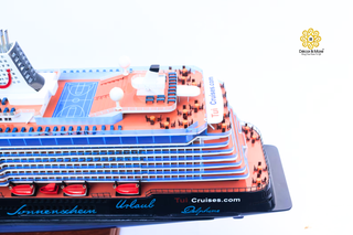 MEIN SCHIFF 5 Model Ship 101cm - Handcrafted Wooden Cruise Ship Display