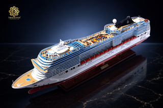 MSC Fantasia Wooden Ship Model 102cm - Handcrafted Cruise Liner Display