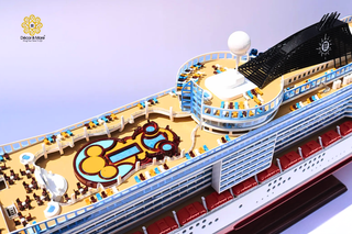 MSC Fantasia Wooden Ship Model 102cm - Handcrafted Cruise Liner Display