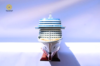 MSC Fantasia Wooden Ship Model 102cm - Handcrafted Cruise Liner Display