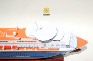 MS COLOR FANTASY Cruiseferry Model 70cm - Handcrafted Wooden Maritime Display