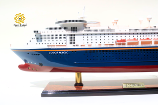 MS COLOR FANTASY Cruiseferry Model 70cm - Handcrafted Wooden Maritime Display