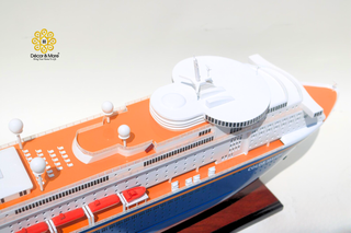 MS COLOR FANTASY Cruiseferry Model 70cm - Handcrafted Wooden Maritime Display