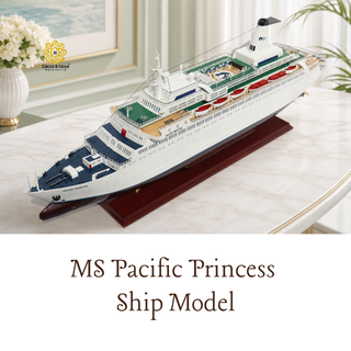 MS Pacific Princess Wooden Ship Model 100cm - Special Edition