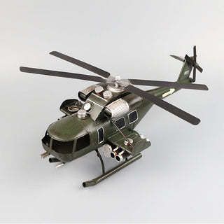 Vintage Military Helicopter Model
