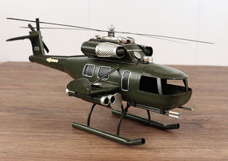Vintage Military Helicopter Model