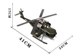 Vintage Military Helicopter Model
