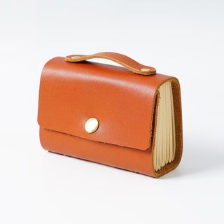 Premium Handmade Genuine Leather Notebook with Strap – Small Size