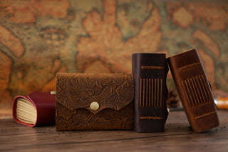 Mini Premium Handmade Cowhide Leather Notebook NO012