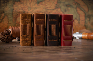 Mini Premium Handmade Cowhide Leather Notebook NO012