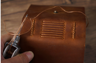 Mini Premium Handmade Cowhide Leather Notebook NO012