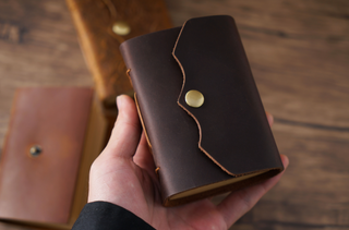 Mini Premium Handmade Cowhide Leather Notebook NO012