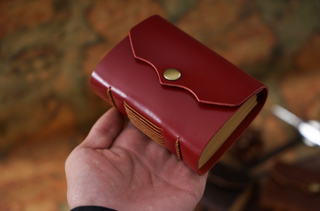 Mini Premium Handmade Cowhide Leather Notebook NO012
