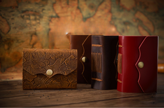 Mini Premium Handmade Cowhide Leather Notebook NO012