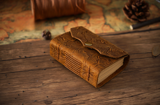 Mini Premium Handmade Cowhide Leather Notebook NO012