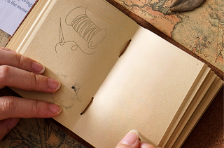 Mini Premium Handmade Cowhide Leather Notebook NO012